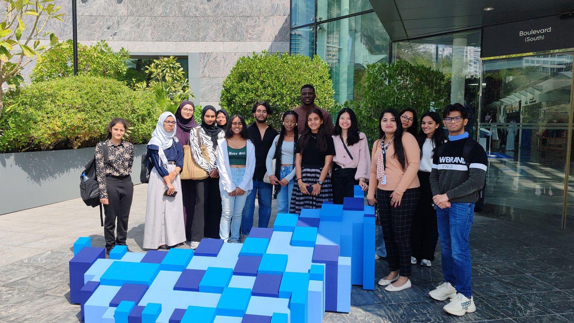 In March, both the third-year January cohort and first-year September cohort students embarked on a field trip to explore the UAE Innovates Exhibition and the DHL Innovation Hub