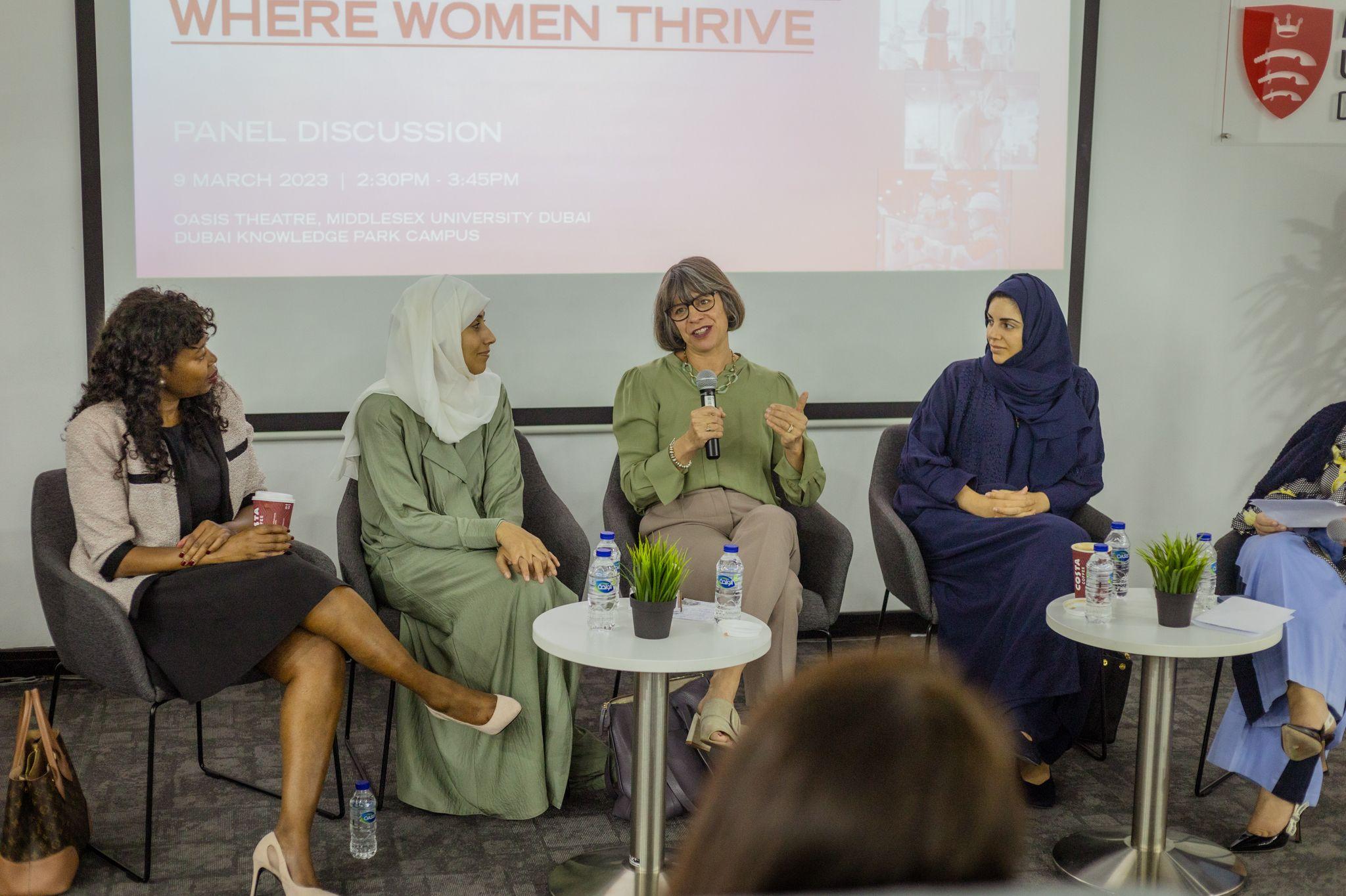 On 9th March 2023, we were privileged to welcome some esteemed and inspiring women onto campus to join our sequence of International Women’s Day 2023 events focused on this year’s important messaging: #EmbraceEquity.  