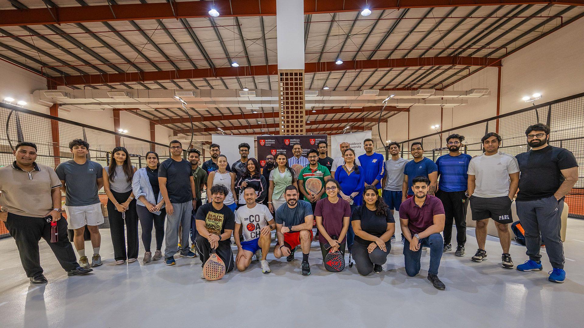 MDX Dubai alumni reunite at padel showdown