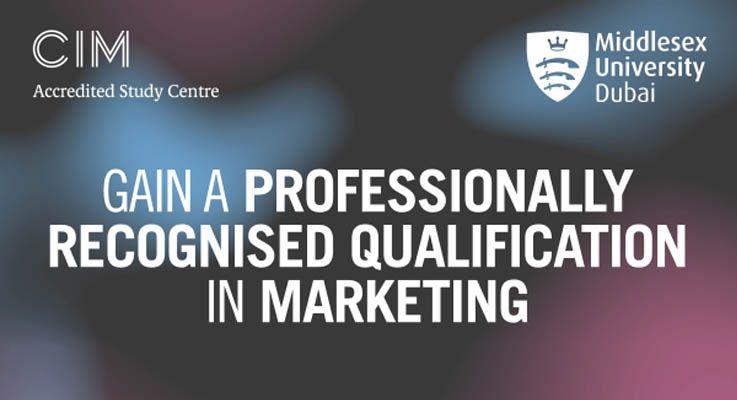 Middlesex University Dubai becomes a Chartered Institute of Marketing (CIM) Study Centre