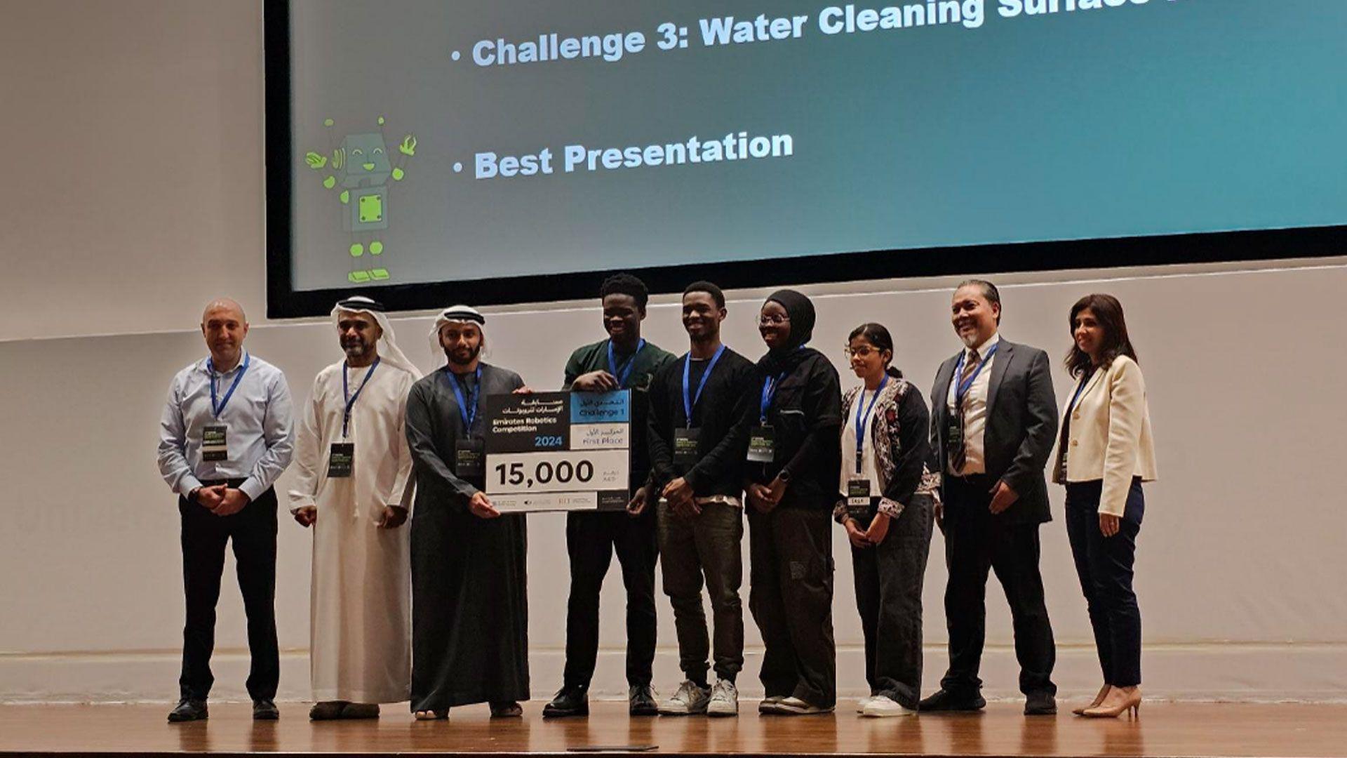 RoboTechX Lab Students Take First Prize at Emirates Robotics Competition