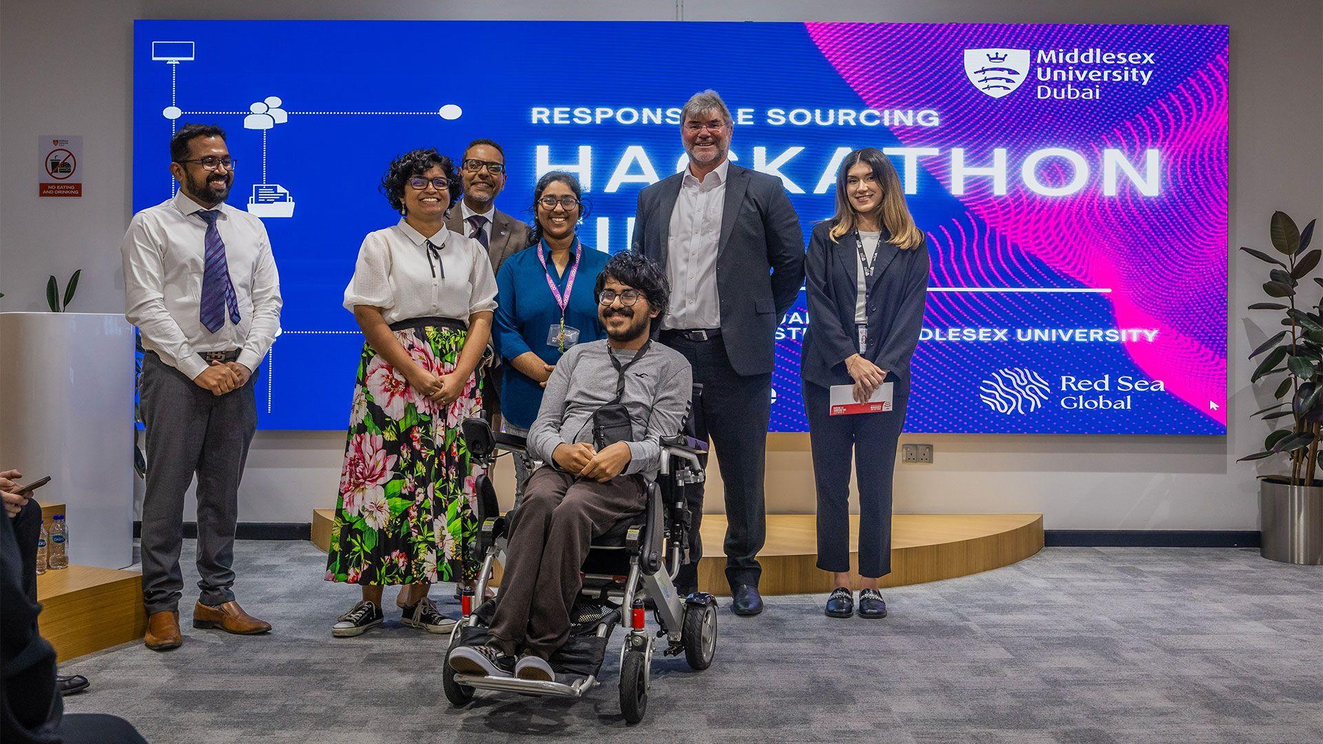 Middlesex University Dubai, in partnership with Accenture and Red Sea Global, were proud to host the Responsible Sourcing Hackathon – a high profile competition aimed at driving innovation in responsible purchasing practices.
