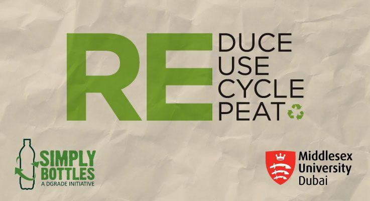 Middlesex University Dubai Leads The Way Being The 1st University In The UAE To Reduce, Reuse And Recycle Plastic